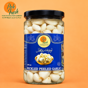 Pickle peeled garlic